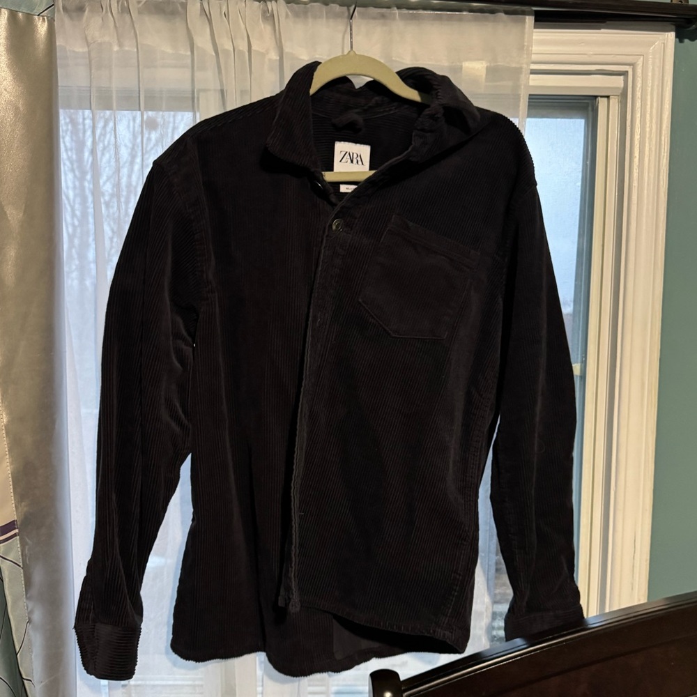 Zara Corduroy Button up